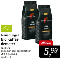 KONSUM Mount Hagen Bio Kaffee demeter Angebot