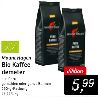 KONSUM Mount Hagen Bio Kaffee demeter Angebot