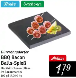 KONSUM Dürrröhrsdorfer BBQ Bacon Balls-Spieß Angebot