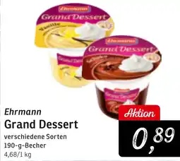 KONSUM Ehrmann Grand Dessert Angebot