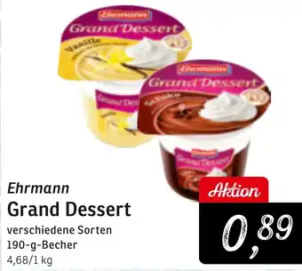 KONSUM Ehrmann Grand Dessert Angebot