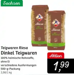 KONSUM Teigwaren Riesa Dinkel Teigwaren Angebot