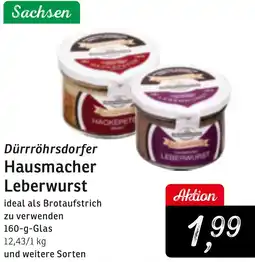 KONSUM Dürrröhrsdorfer Hausmacher Leberwurst Angebot