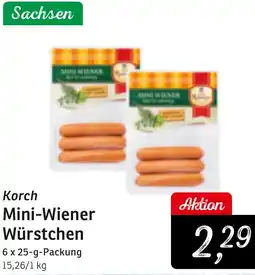 KONSUM Korch Mini-Wiener Würstchen Angebot