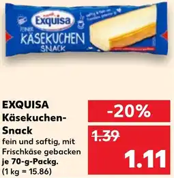 Kaufland EXQUISA Käsekuchen Snack Angebot