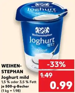 Kaufland WEIHENSTEPHAN Joghurt mild Angebot