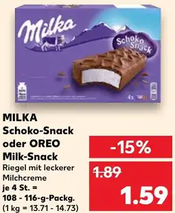 Kaufland MILKA Schoko-Snack oder OREO Milk-Snack Angebot