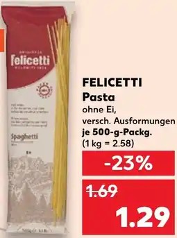Kaufland FELICETTI Pasta Angebot