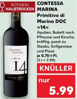 Kaufland CONTESSA MARINA Primitivo di Marina DOC 14 Angebot