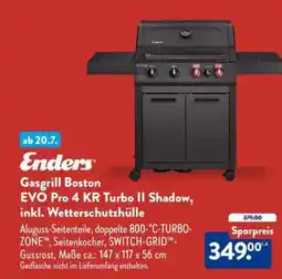 Aldi Nord Gasgrill Boston EVO Pro 4 KR Turbo II Shadow, inkl. Wetterschutzhülle Angebot