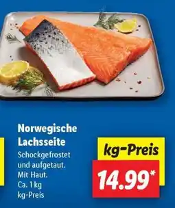 Lidl Norwegische Lachsseite Angebot