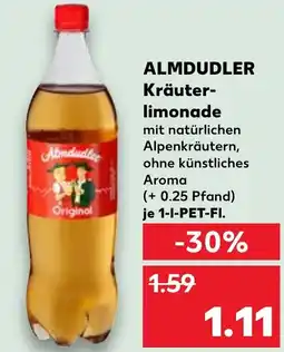 Kaufland ALMDUDLER Kräuter- limonade Angebot