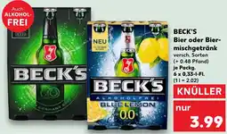 Kaufland BECK'S Bier oder Bier- mischgetränk Angebot
