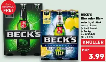 Kaufland BECK'S Bier oder Bier- mischgetränk Angebot