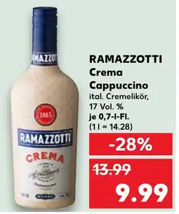 Kaufland RAMAZZOTTI Crema Cappuccino Angebot