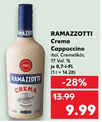 Kaufland RAMAZZOTTI Crema Cappuccino Angebot