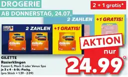 Kaufland GILETTE Rasierklingen Angebot