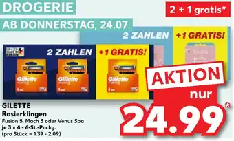 Kaufland GILETTE Rasierklingen Angebot