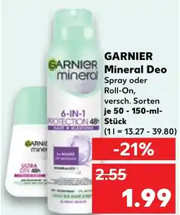 Kaufland GARNIER Mineral Deo Angebot