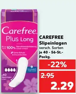 Kaufland CAREFREE Slipeinlagen Angebot