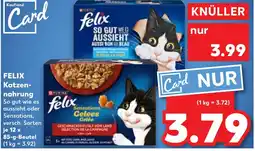 Kaufland FELIX Katzen- nahrung Angebot
