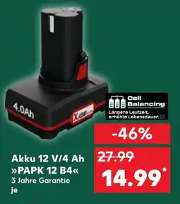 Kaufland Akku 12 V/4 Ah 27.99 PAPK 12 B4 Angebot