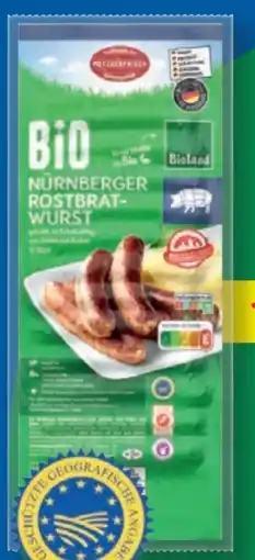 Lidl Metzgerfrisch Bio Nürnberger Rostbratwurst Angebot