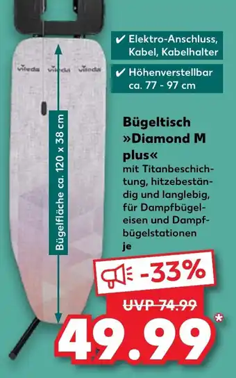 Kaufland vileda Bügeltisch Diamond M plus Angebot