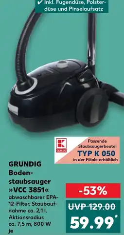 Kaufland GRUNDIG Boden- staubsauger VCC 3851 Angebot