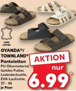 Kaufland OYANDA/ TOWNLAND Pantoletten Angebot
