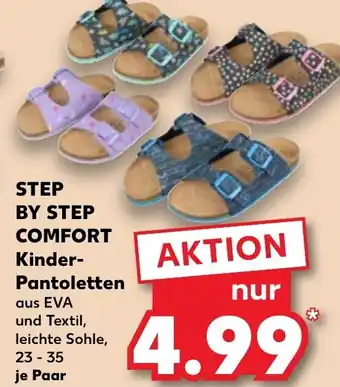 Kaufland STEP BY STEP COMFORT Kinder- Pantoletten Angebot