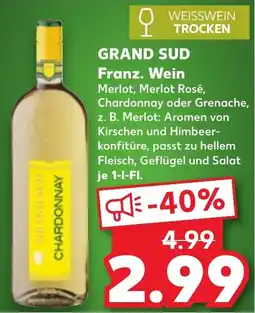 Kaufland GRAND SUD Franz. Wein Angebot