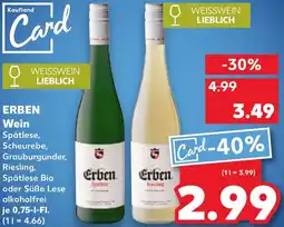 Kaufland ERBEN Wein Angebot