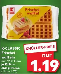 Kaufland K-CLASSIC Frischei- waffeln Angebot