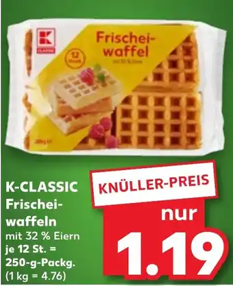 Kaufland K-CLASSIC Frischei- waffeln Angebot