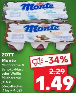 Kaufland ZOTT Monte Angebot