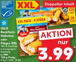 Kaufland IGLO Backfisch- Stäbchen oder Filegro XXL Angebot