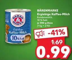 Kaufland BÄRENMARKE Ergiebige Kaffee-Milch Angebot