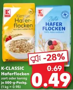 Kaufland K-CLASSIC Haferflocken Angebot