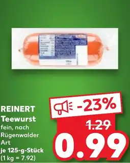 Kaufland REINERT Teewurst Angebot