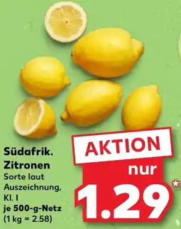 Kaufland Südafrik. Zitronen Angebot