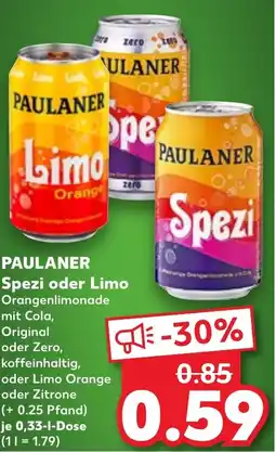 Kaufland PAULANER Spezi oder Limo Angebot