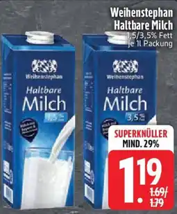 Edeka Weihenstephan Haltbare Milch Angebot