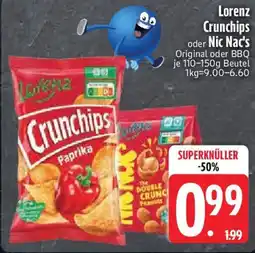 Edeka Lorenz Crunchips oder Nic Nac's Angebot