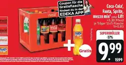 Edeka Coca-Cola', Fanta, Sprite, mezzo mix oder Lift Angebot