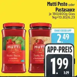 Edeka Mutti Pesto oder Pastasauce Angebot