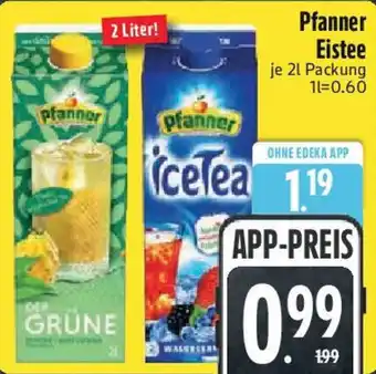 Edeka Pfanner Eistee Angebot