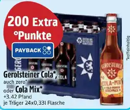 Edeka Gerolsteiner Cola auch zero oder Cola Mix Angebot
