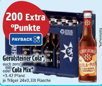 Edeka Gerolsteiner Cola auch zero oder Cola Mix Angebot