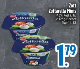 Edeka Zott Zottarella Minis Angebot